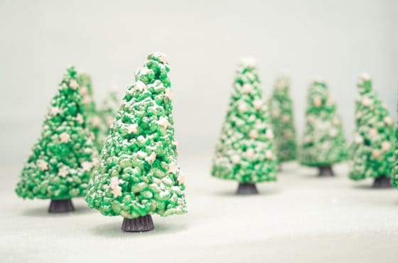 Rice Pop Christmas Trees