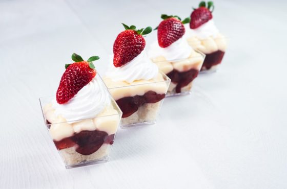 Miniature Strawberry Trifles