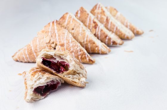 Cherry Bakewell Turnover