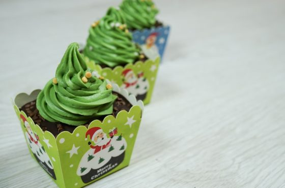 Christmas Tree Cupcake