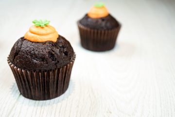 Chocolate Easter Carrot Muffins