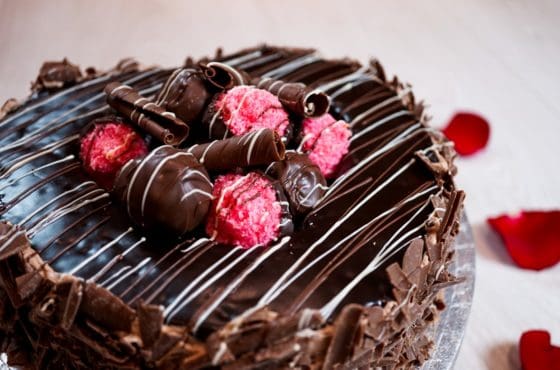 Luxury Chocolate Valentine's Cake