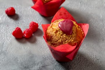 Raspberry Caramel Muffin