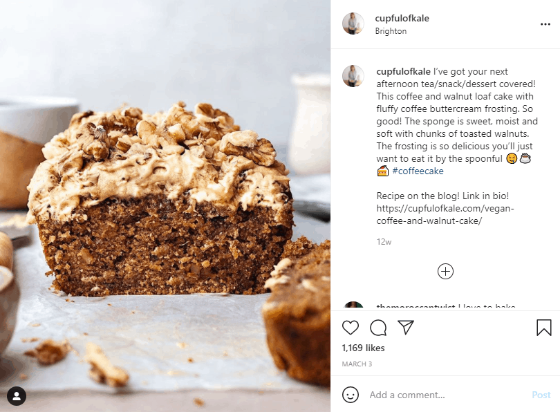 CupOfKale Instagram Image - Great Bakery Photography