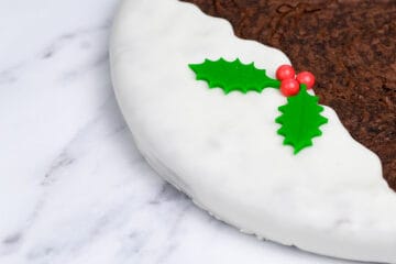 Brownie Christmas Pudding